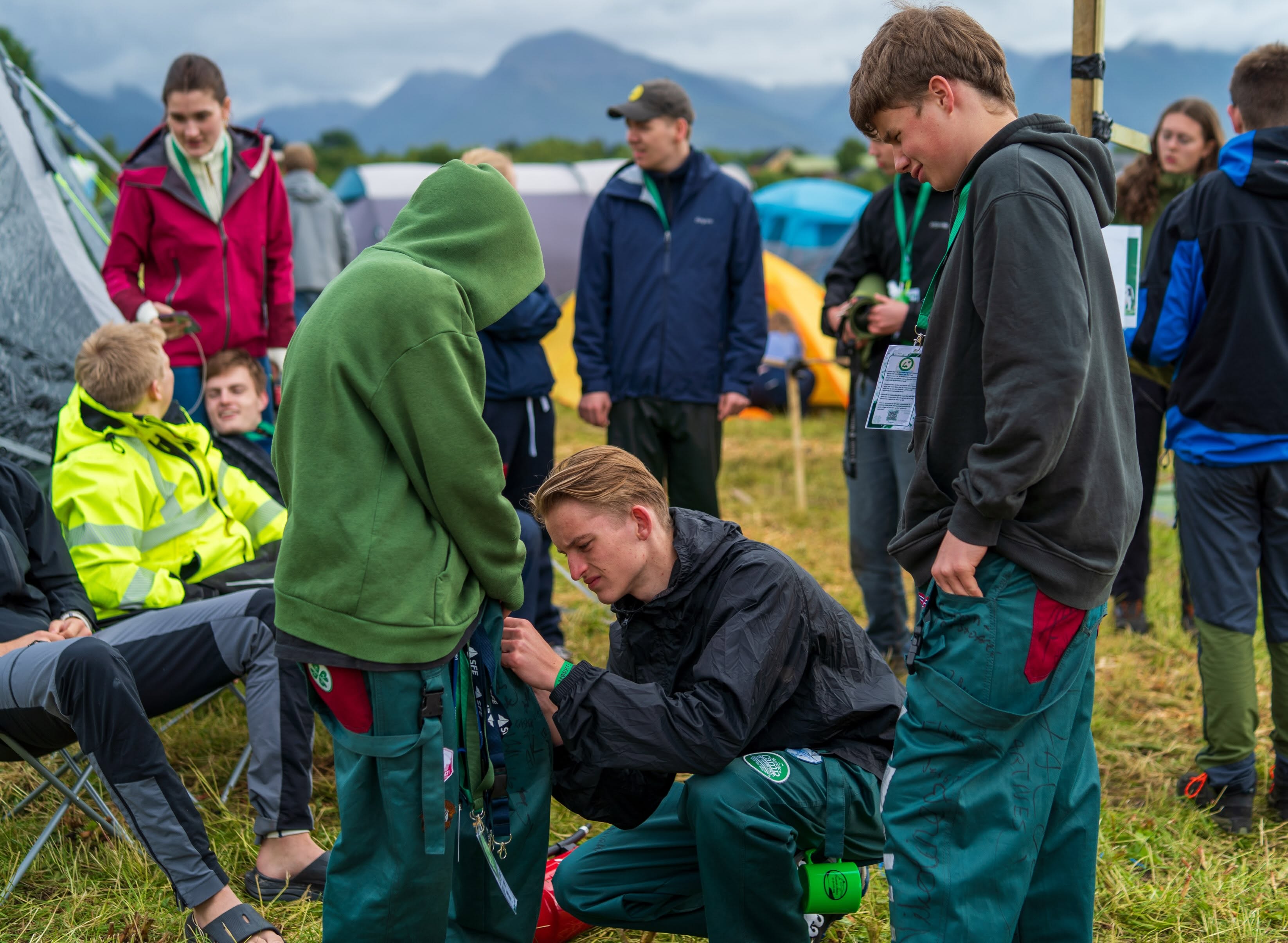 Deltakere på leir